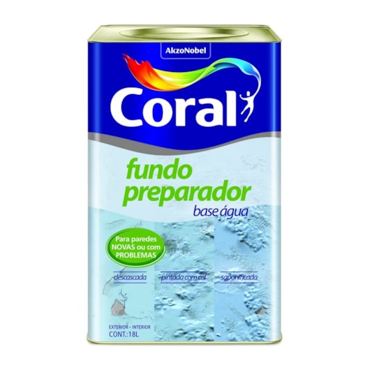 Pré Pintura Fundo Preparador Transparente Coral 18L - Imagem principal - b730ca10-03ab-4fa2-9d16-3e8358684f48