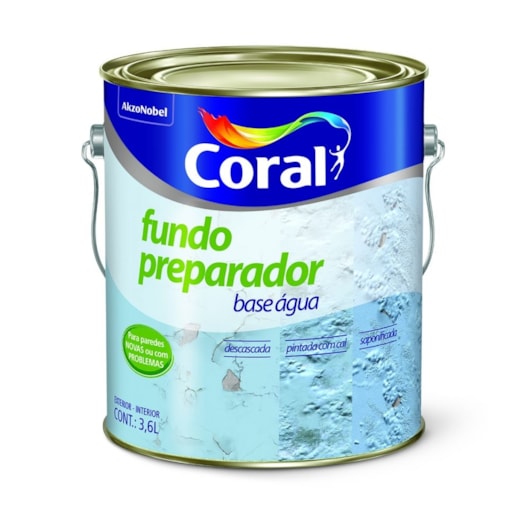 Pré Pintura Fundo Preparador Transparente Coral 3,6L - Imagem principal - eaf6794a-153f-455b-9bc7-4ed028ad8f98