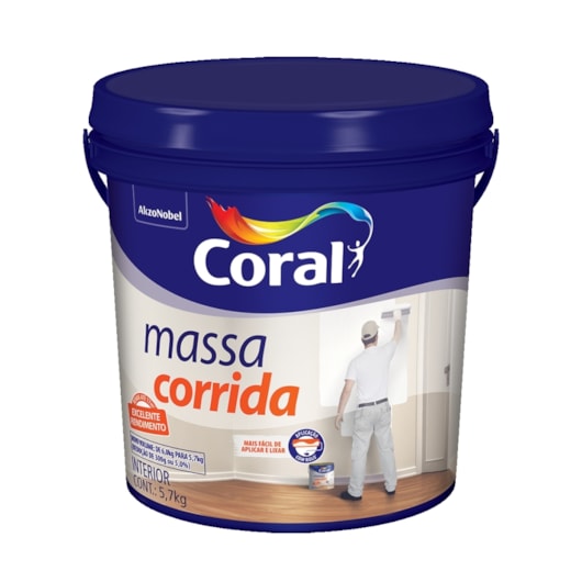 Pré Pintura Massa Corrida Branco Coral 5,7kg - Imagem principal - c0a5636b-dbe4-43e6-8003-9afff41ab399