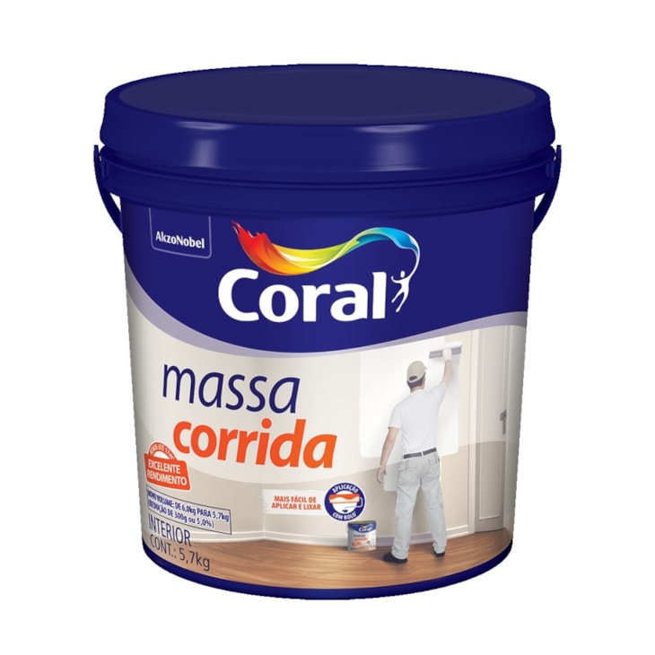 Pré Pintura Massa Corrida Branco Coral 5,7kg