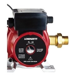Pressurizador De Água Pl20 Vermelho/preto Lorenzetti 220v