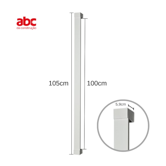 Puxador Berlim Inox Polido Pado 100cm - Imagem principal - de857e21-62d1-4507-ba59-13ddcdbc7106