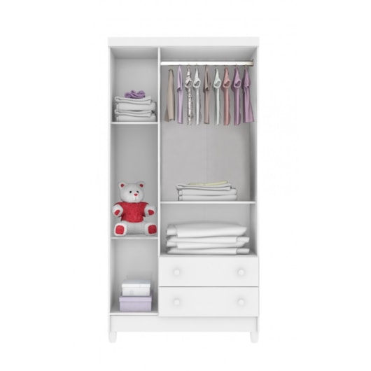 Quarto De Bebê Completo Lara Berço + Guarda Roupa 3 Portas e Cômoda Fraldário Branco Brilho Carolina Baby - Imagem principal - 6abcaadf-d1a1-499a-93b4-5f07a6ede0c9