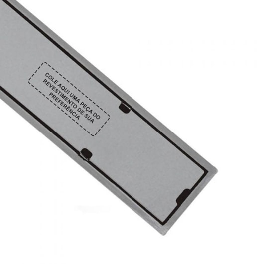 Ralo Box Linear Inox 304 Saída Lateral Preto Mozaik 80Cm - Imagem principal - 74467eae-db8c-4833-be26-c2fbb5b93d26