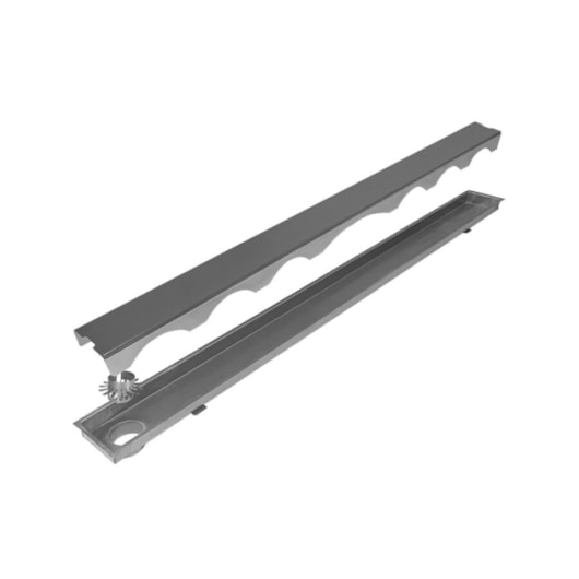 Ralo Box Linear Saída Lateral Escovado Mozaik 70Cm - Imagem principal - aa56c40f-ebee-4851-99aa-83ccfe2818e0