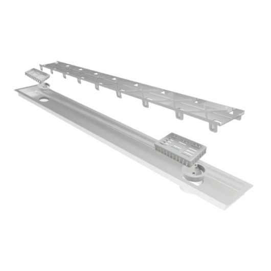 Ralo Com  Tampa  com 2 Saídas Multi Master Inox Linear 200cm - Imagem principal - fd1dfa48-d822-4b9a-97bf-6f599d25c306