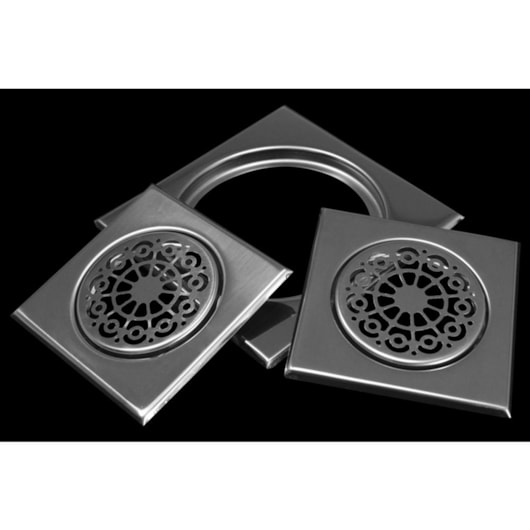 Ralo Elegance Thay 17,5x17,5cm Escovado Mozaik - Imagem principal - b9cc2527-0948-4bc8-bddf-cb0131ee0bb5