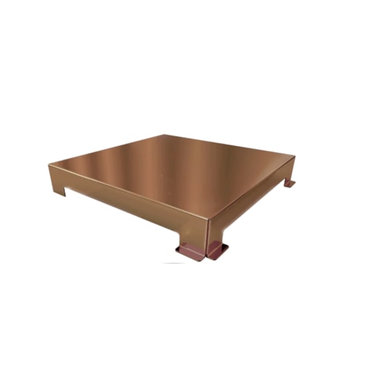 Ralo Elleve com tampa Red Gold Linear 15x15 cm - Imagem principal - bb43d41f-7a2d-4a19-9e1b-3a985b324b50
