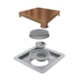 Ralo Elleve com tampa Red Gold Linear 15x15 cm - 02f306eb-3487-4a3d-a1b2-141a77a1e2e3