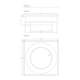 Ralo Elleve Touch Black Matte Linear 15x15cm - 1e771632-04ff-4c13-8f2e-07419b401339