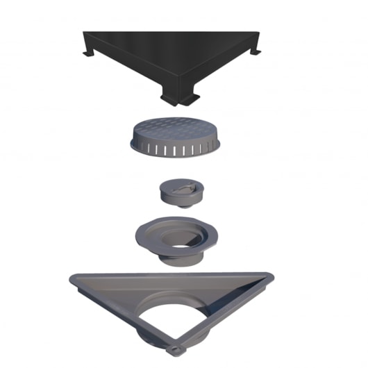 Ralo Elleve Vertex Tampa Inox Grafite Linear 5634 - Imagem principal - 350cefa5-04e3-44c7-8272-948616e755ff