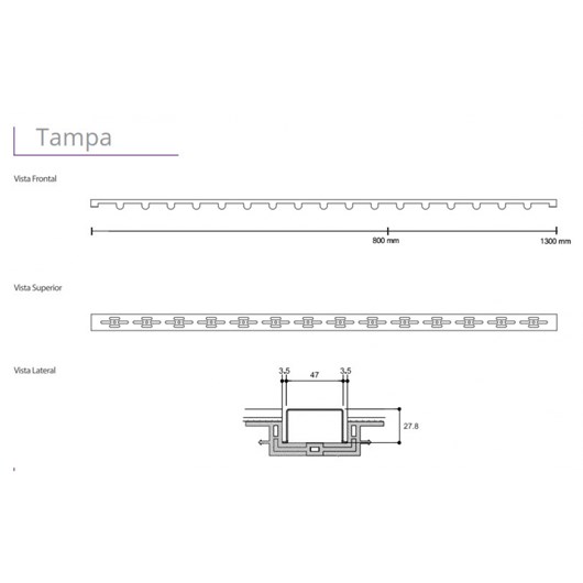 Ralo Linear Com Tampa Vazada Infinity Slim Linear Acessórios 120cm - Imagem principal - 94d9aa51-5f43-4ff8-9ce9-2df0e6e8f9c6