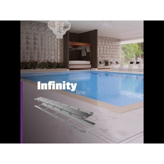 Ralo Linear De Inox Infinity 120cm Com Tampa Oculta Linear - Imagem principal - 101f4c14-ba5a-46b9-9066-dedfda02c36a