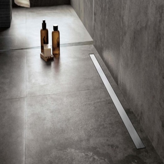 Ralo Linear Inox 304 Escovado Com 2 Saídas Mozaik 160cm - Imagem principal - 3e4a9cb6-f4e0-49b5-92b0-d4d09a2da7e5