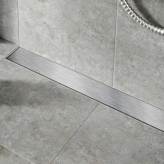 Ralo Linear Inox 304 Escovado Com Saída Lateral Mozaik 90cm - Imagem principal - e7300c1f-ca63-4854-9c57-b8ff99e60efe