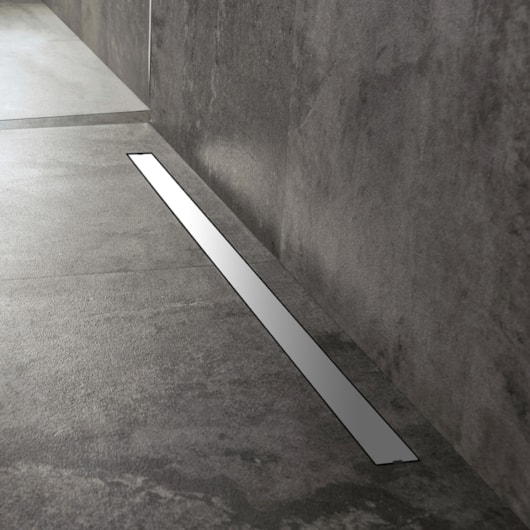 Ralo Linear Inox 304 Escovado Mozaik 100Cm - Imagem principal - dc8335b0-8207-48f5-8cb9-21b9e512c1fe