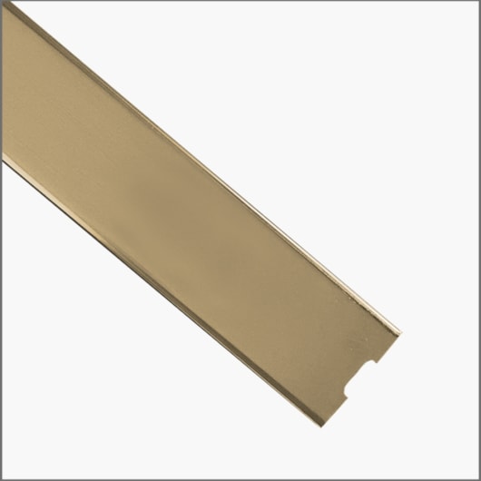 Ralo Linear Inox 304 Ouro Matte 2 Saídas Mozaik 120cm - Imagem principal - 389490bf-838a-43e4-875a-1ddc8dda8388