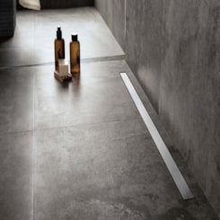 Ralo Linear Inox 304 Polido Com Saída Lateral Mozaik 80cm