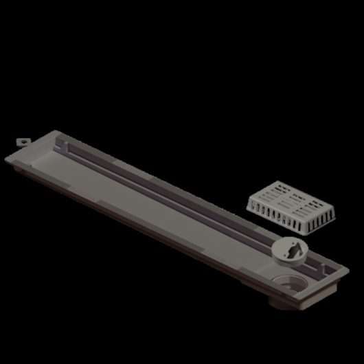Ralo Linear Novii PVC Seco 50cm Acabamento Abs Cromado Linear Acessórios - Imagem principal - 0ec31600-0d82-4b31-bf52-c7785ab0515a