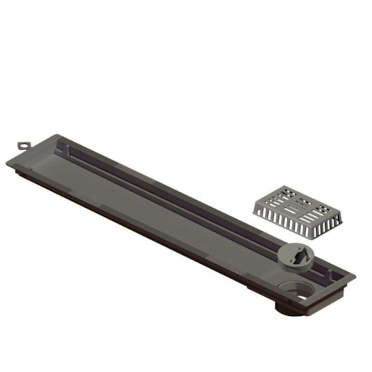 Ralo Linear Novii PVC Seco 50cm Acabamento Preto Linear Acessórios - Imagem principal - fcd85780-b21f-4b11-9e4a-6728a5bc90c8