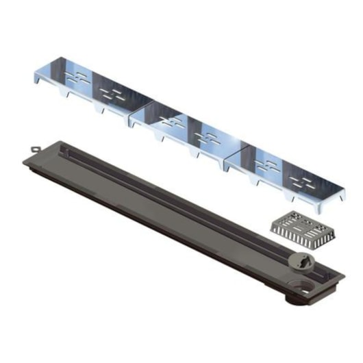 Ralo Linear Novii PVC Seco 75cm Acabamento Abs Cromado Linear Acessórios - Imagem principal - 0b4bd0f9-3fff-4061-979f-318fbce903c2