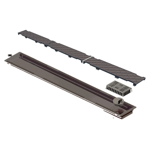 Ralo Linear Novii PVC Seco 75cm Acabamento Oculto Linear Acessórios - Imagem principal - 738ed4ea-432e-402f-b68a-4aa6fc1205f7