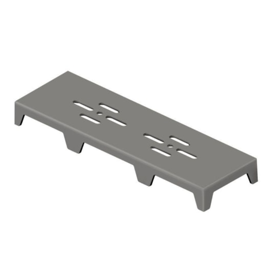 Ralo Linear Novii PVC Sifonado 50cm Acabamento Cinza Linear Acessórios - Imagem principal - 7b61a3b5-2ed4-4bf7-8da2-befe10a8f96f