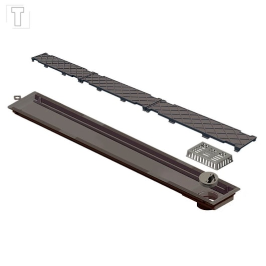 Ralo Linear Novii PVC Sifonado 75cm Acabamento Oculto Linear Acessórios - Imagem principal - 6599d25b-a03b-4f7c-9cf7-342fa3c3c281
