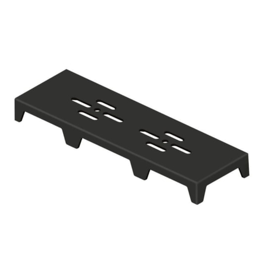 Ralo Linear Novii PVC Sifonado 75cm Acabamento Preto Linear Acessórios - Imagem principal - 4d17771e-c260-4567-9a3e-6a1dfe1bb825
