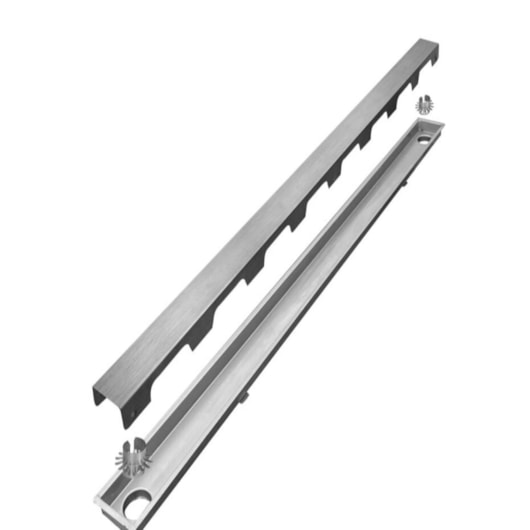 Ralo Linear Oculto Com 2 Saídas Escovado Mozaik 140cm - Imagem principal - a4eb4512-a43d-4aab-b5a6-70482779e774