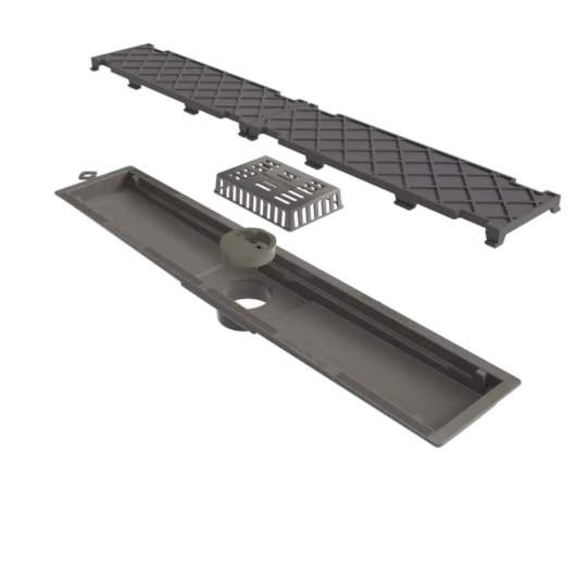 Ralo Linear Pvc Seco Com Saida Central Oculto Novii 50cm - Imagem principal - 3a1f969a-0dbf-40ce-b121-d069bee0764f