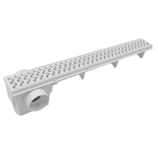 Ralo Linear Sifonado Com Grelha Branco Amanco 90 cm - Imagem principal - 7f5976b2-2bcd-4e3f-b946-e4d9a8f41154