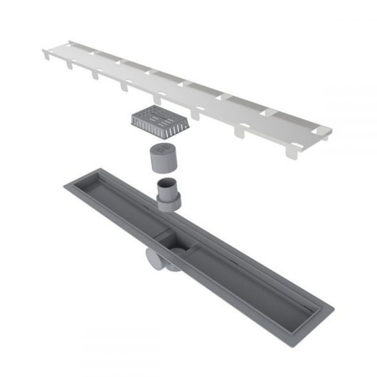 Ralo Linear Smart Sifonado 60cm Tampa Oculta Linear - Imagem principal - 488616f1-8c4c-438d-816c-95441b66052f