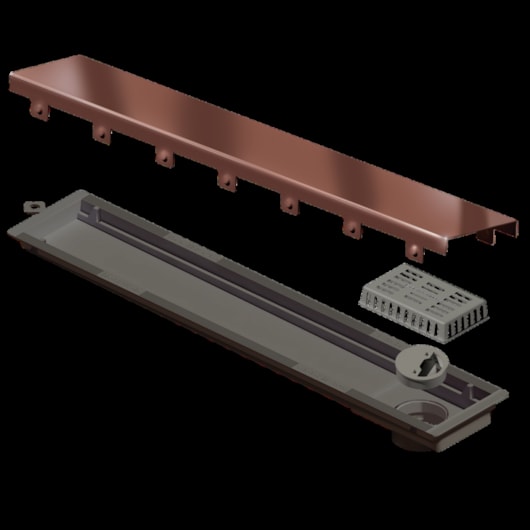 Ralo Linear Versatile Tampa Red Gold 4255 Linear 50cm - Imagem principal - ffe56894-7758-490c-86df-a2e7db089005