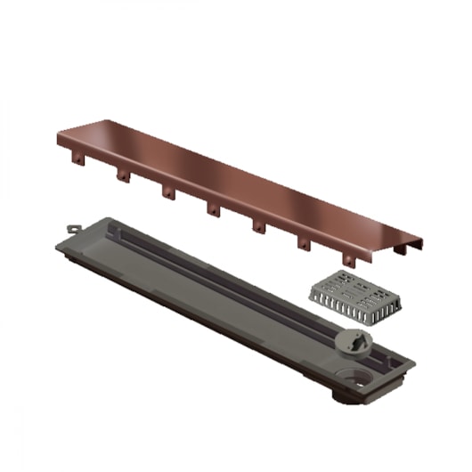 Ralo Oculto Com Saída Central Elleve Versatile Linear 75cm - Imagem principal - cd31b2f6-5da2-48c6-b2de-a6ee685e8b70