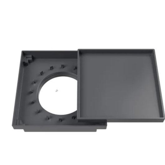 Ralo Oculto Quadrado Cinza Astra 10x10cm - Imagem principal - 713e1bb1-04c2-4099-855a-fb97f43c18e0