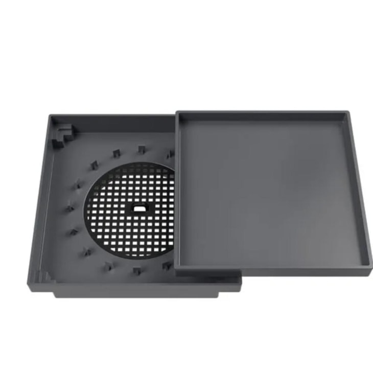 Ralo Oculto Quadrado Cinza Astra 10x10cm