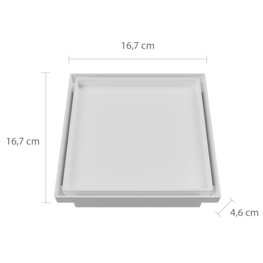 Ralo Oculto Quadrado Com Anti-inseto 15x15cm Astra - Imagem principal - 5ba8b20b-f2ff-4da3-a3a8-2275bf9dcb0c