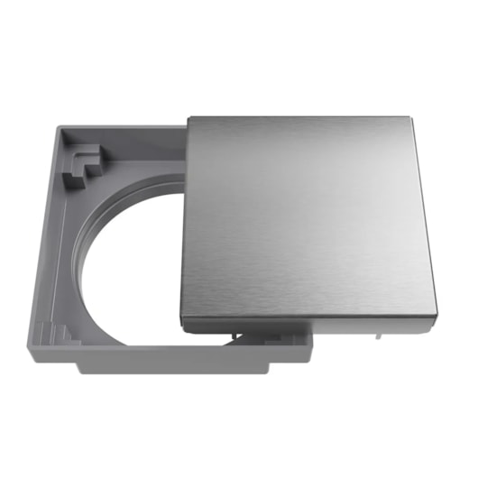 Ralo Oculto Quadrado Inox 15x15cm Astra - Imagem principal - 07801909-41a4-48cb-9ee6-79ae5473db0b