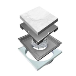 Ralo Oculto Quadrado Mozaik 15X15cm