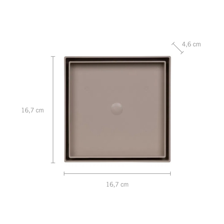 Ralo Oculto Quadrado Universal Astra 15x15cm
