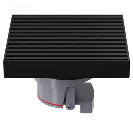 Ralo Piso Grelha Black com Coletor Removível Lexxa 10X10cm - Imagem principal - b60671fd-3201-492e-b15b-fed5ae23db3d