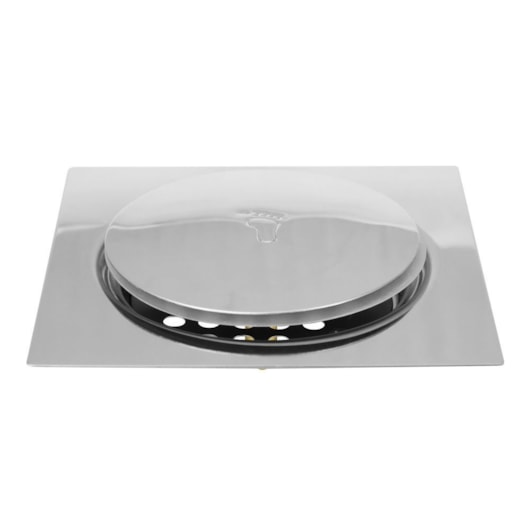 Ralo Quadrado Com Click 1921 Inox Fani 15cm - Imagem principal - 4019157b-182b-4b55-9ae6-a1254cdd2160