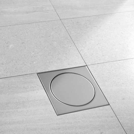 Ralo Quadrado Elegance 12,5x12,5cm Escovado Mozaik - Imagem principal - 80b8e668-f991-42e5-b932-30e908618272
