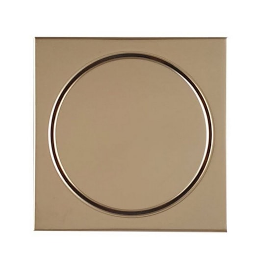 Ralo Quadrado Elegance 12,5x12,5cm Gold Mozaik - Imagem principal - 90c506f3-b85d-494e-ba9f-cac7ddaea075