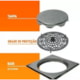 Ralo Quadrado Elegance 12,5x12,5cm Polido Mozaik - 1f4dfb93-767e-43e0-aa46-1ab141aa03e4