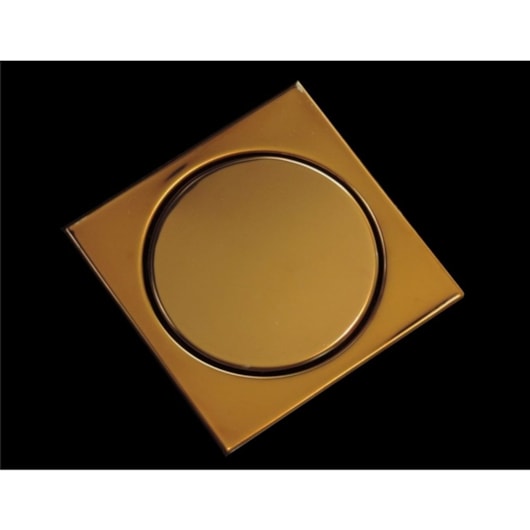 Ralo Quadrado Elegance 17,5x17,5cm Bronze Mozaik - Imagem principal - e16c610c-e0d9-423a-8d23-d9ac192e22d1