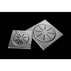 Ralo Quadrado Elegance Decor 17,5x17,5cm Escovado Mozaik