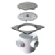 Ralo Quadrado Elegance Decor Polido Mozaik 12,5x12,5cm - 246d9b01-d03d-49c9-9618-d1907977aebf