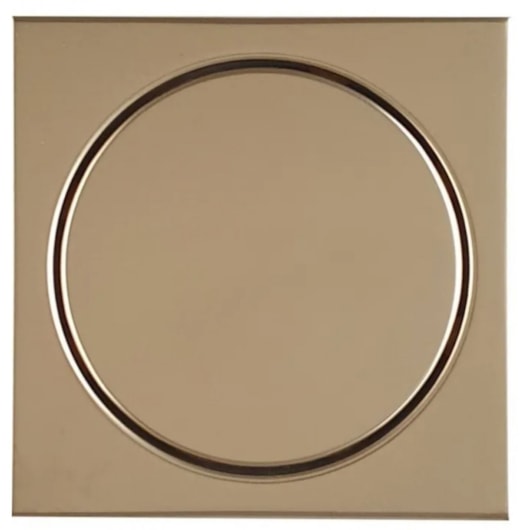 Ralo Quadrado Elegance Ouro Matte Mozaik 12,5cm - Imagem principal - 9be3bd87-ea3e-4bfe-8531-3083b935db80